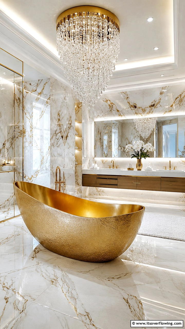 Opulent Designer Bathtub - 30 Bathtub Ideas for a Luxurious and Relaxing Bathroom
