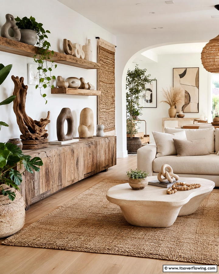 Organic Sculptural Decor - 30 Eclectic Boho Decor Ideas for a Free-Spirited Home Vibe