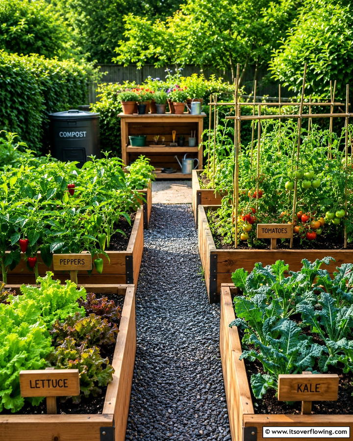 Organic Vegetable Patch - 30 Patio Garden Ideas for Lush Small-Space Greenery
