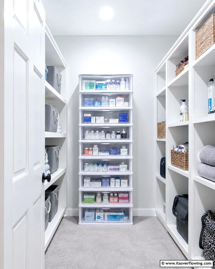 Organize with Stackable Containers - 25 Medicine Storage Ideas for Organized Living