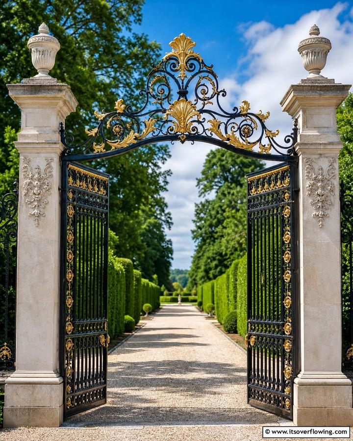 Ornamental Gates - 25 Formal Garden Ideas- Elegant & Timeless Designs