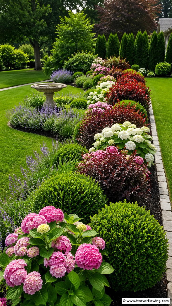 Ornamental Shrub Divider - 30 Garden Divider Ideas for Functional Outdoor Spaces