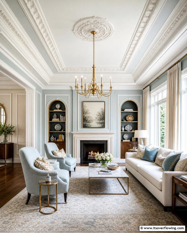 Ornate Crown Moldings and Trim - 25 Traditional Interior Design Ideas for Classic Homes