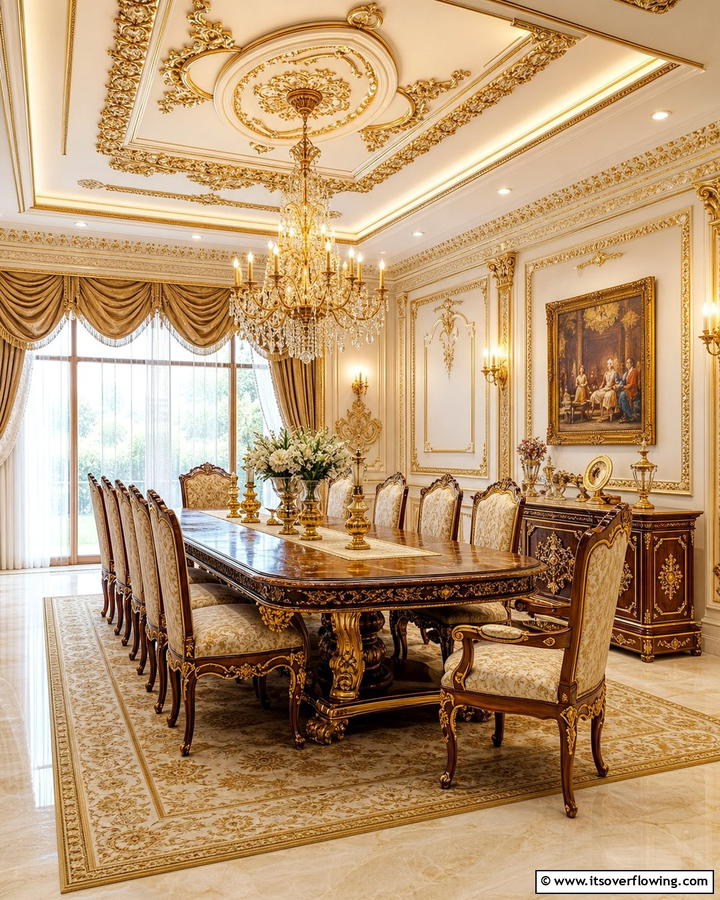 Ornate Detailing Dining - 21 Formal Dining Room Ideas for Sophisticated Entertaining