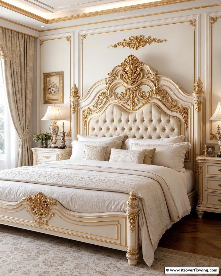 Ornate Headboards - 25 Glam Bedroom Ideas for a Luxurious Retreat