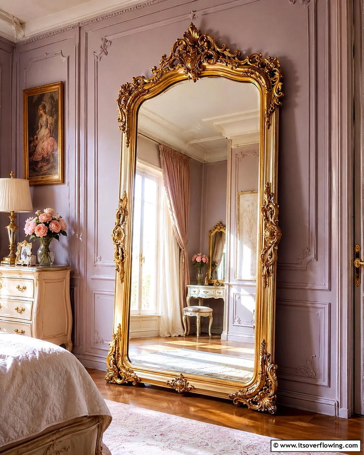 Ornate Mirrors - 25 Paris-themed Bedroom Ideas for a Romantic Retreat