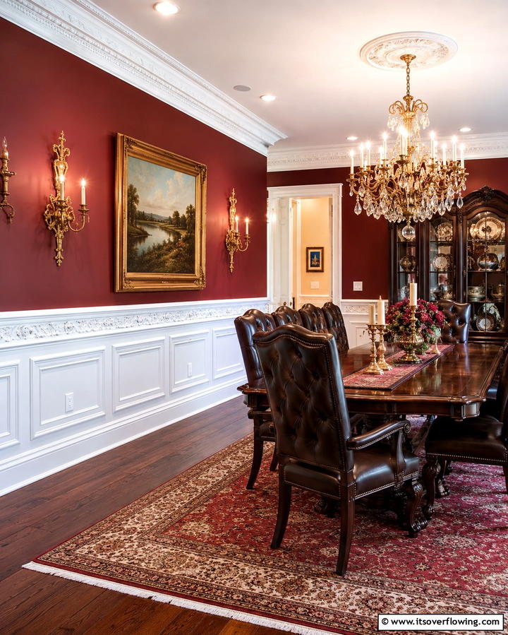 Ornate Wainscoting for a Luxurious Feel - 25 Classic Dining Room Wainscoting Ideas for Timeless Appeal