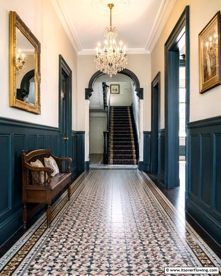 Ornate Wall Paneling - 25 Victorian Hallway Ideas for a Grand Entrance