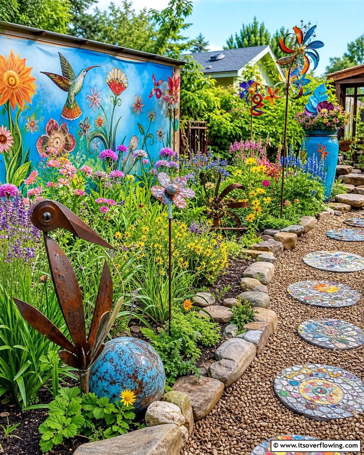 Outdoor Art Installations - 21 Cheap Backyard Makeover Ideas on a Budget