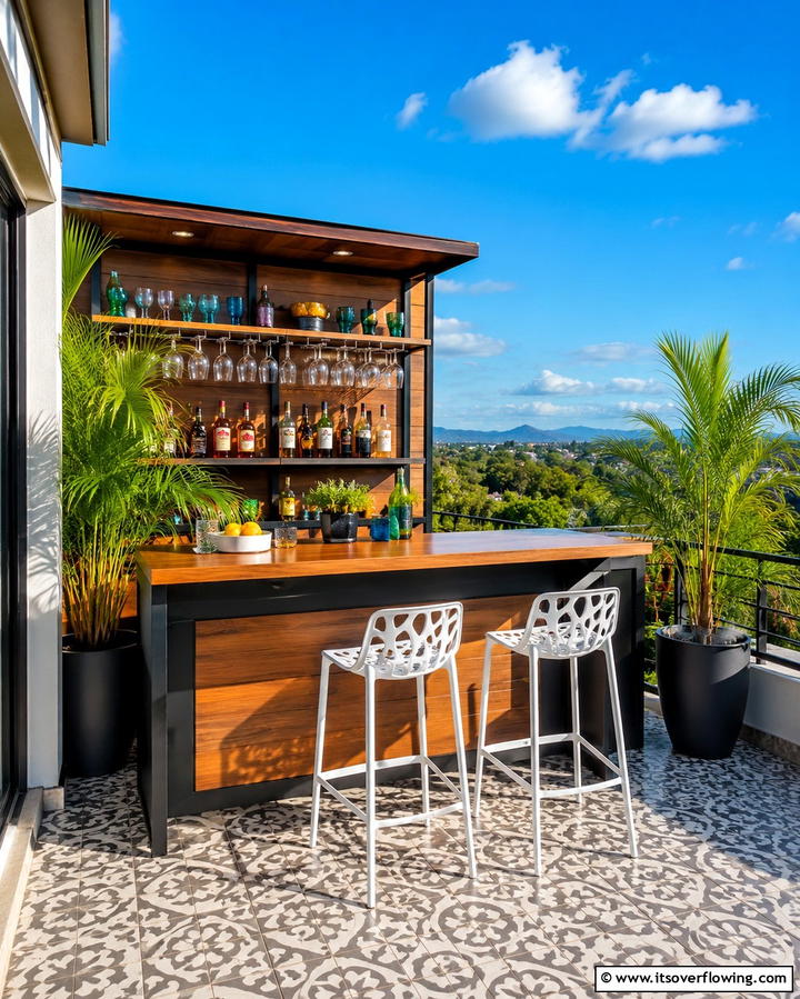 Outdoor Bar Counter - 25 Balcony Deck Ideas- Transform Your Outdoor Space