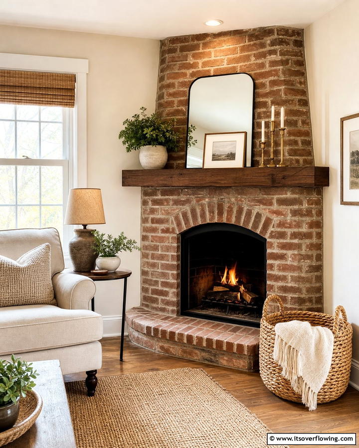 Outdoor Brick Fireplace - 25 Rustic Brick Fireplace Ideas to Warm Up Your Home