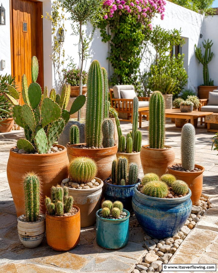 Outdoor Cactus Pots - 25 Stunning Cactus Garden Ideas for Your Home