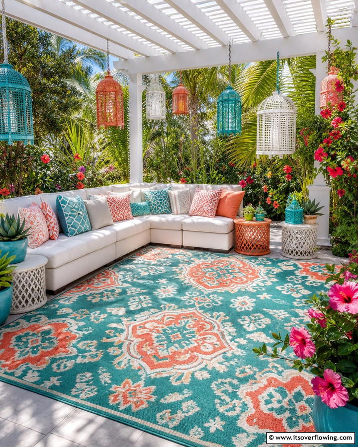 Outdoor Carpet Comfort - 20 Pergola Flooring Ideas to Enhance Your Outdoor Space