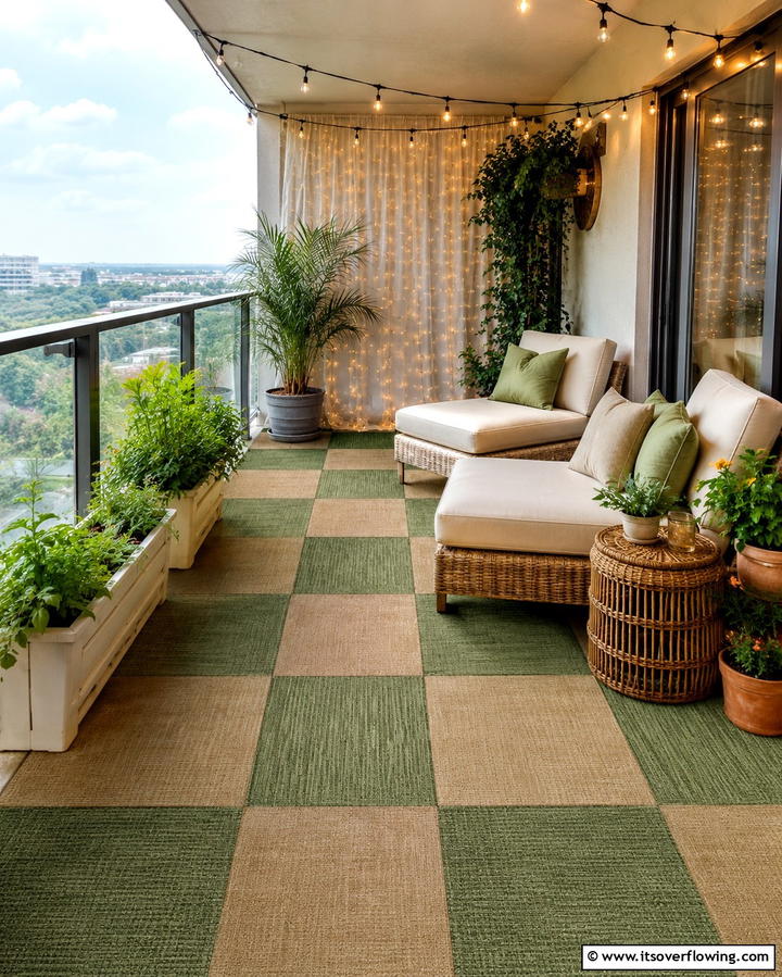 Outdoor Carpet Tiles - 25 Balcony Tiles Ideas for Stylish Outdoor Spaces