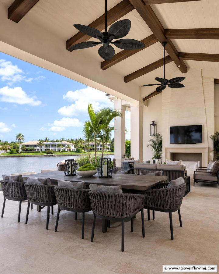 Outdoor Ceiling Fans - 25 Tropical Patio Ideas for a Relaxing Outdoor Oasis