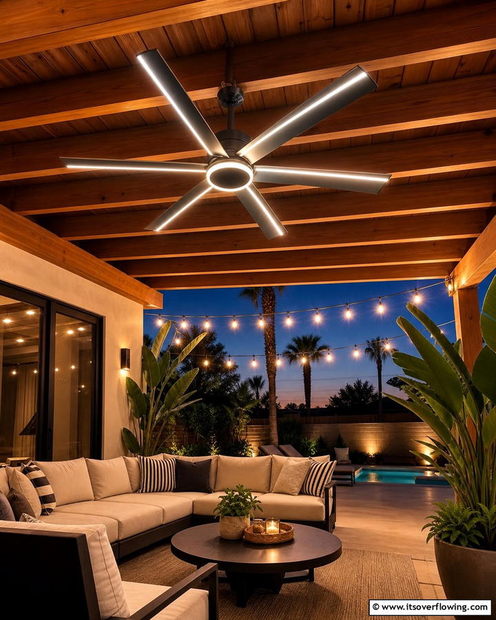 Outdoor Ceiling Fans with LED Lights - 20 Patio Fan Ideas to Keep Your Outdoor Space Cool