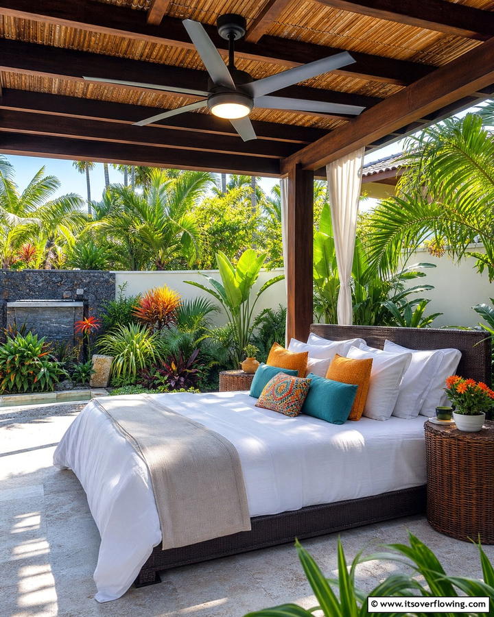 Outdoor Ceiling Fans - 20 Outdoor Bedroom Ideas for a Relaxing Retreat