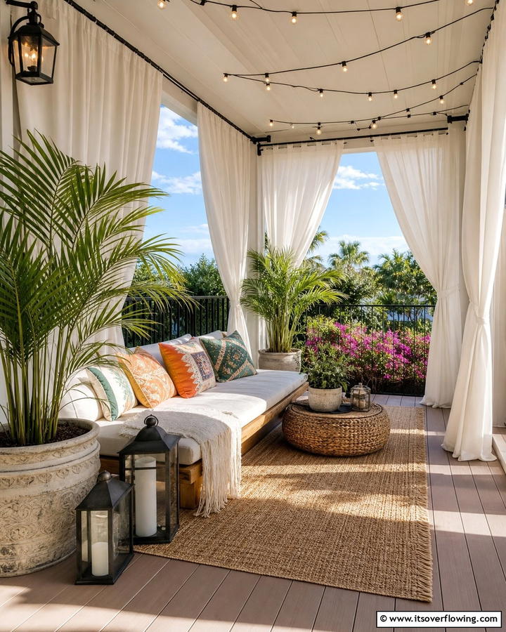 Outdoor Curtain Privacy Wall - 20 Deck With Privacy Wall Ideas for Cozy Spaces