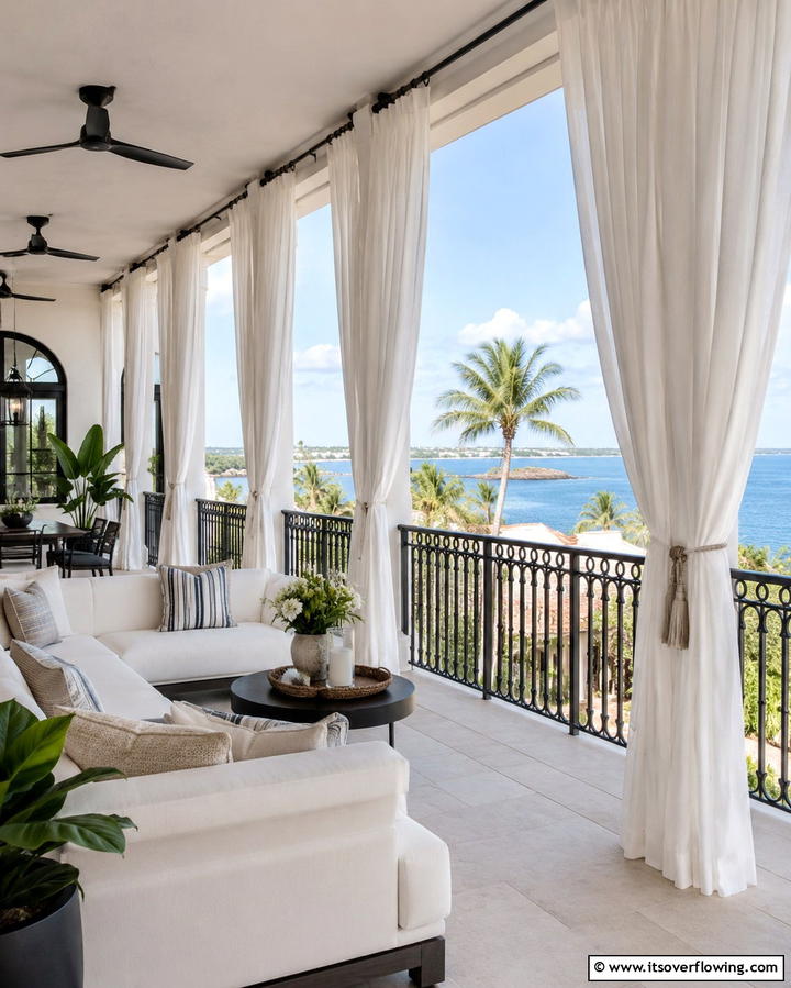 Outdoor Curtains - 30 Balcony Privacy Ideas for Secluded Outdoor Spaces