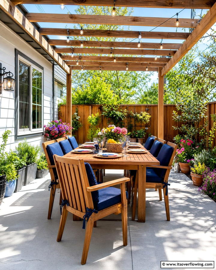 Outdoor Dining Area on a Budget - 25 Concrete Patio Ideas on a Budget for Affordable Style