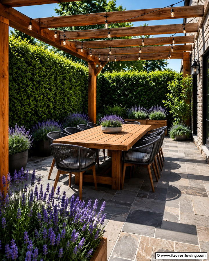 Outdoor Dining Nook - 20 Creative L-Shaped Backyard Ideas for Small Spaces