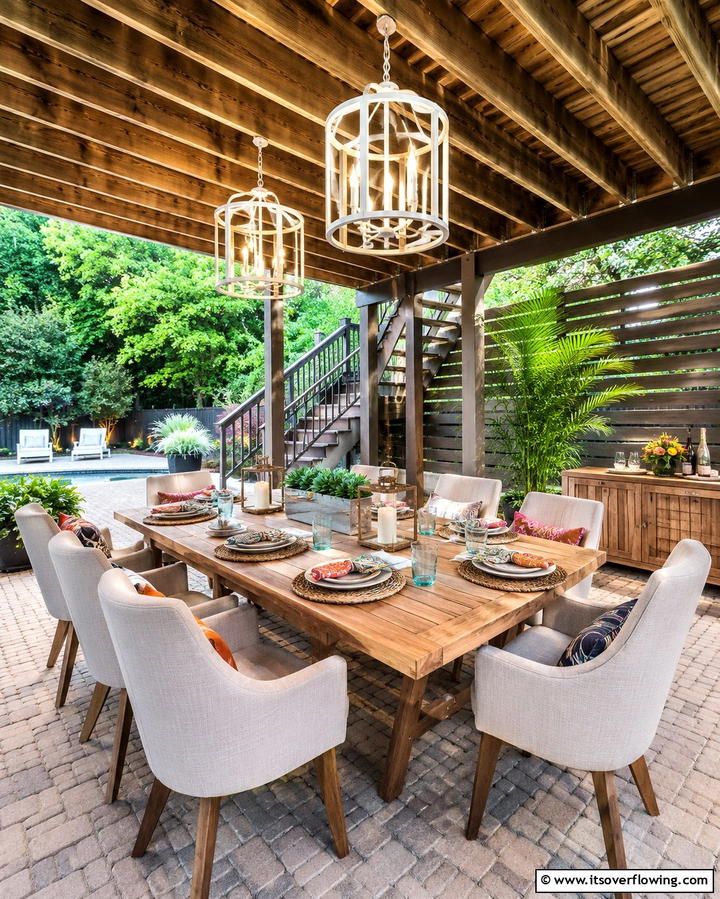 Outdoor Dining Space - 25 Under Deck Landscaping Ideas for Hidden Spaces