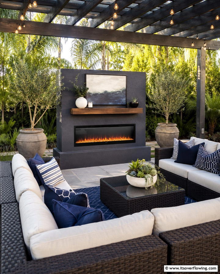 Outdoor Electric FireplacesExact - 25 Electric Fireplace Ideas for Cozy and Modern Homes