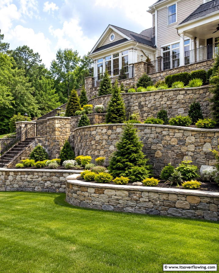 Outdoor Fire Pit Areas - 30 Hillside Landscaping Ideas for Sloped Yards