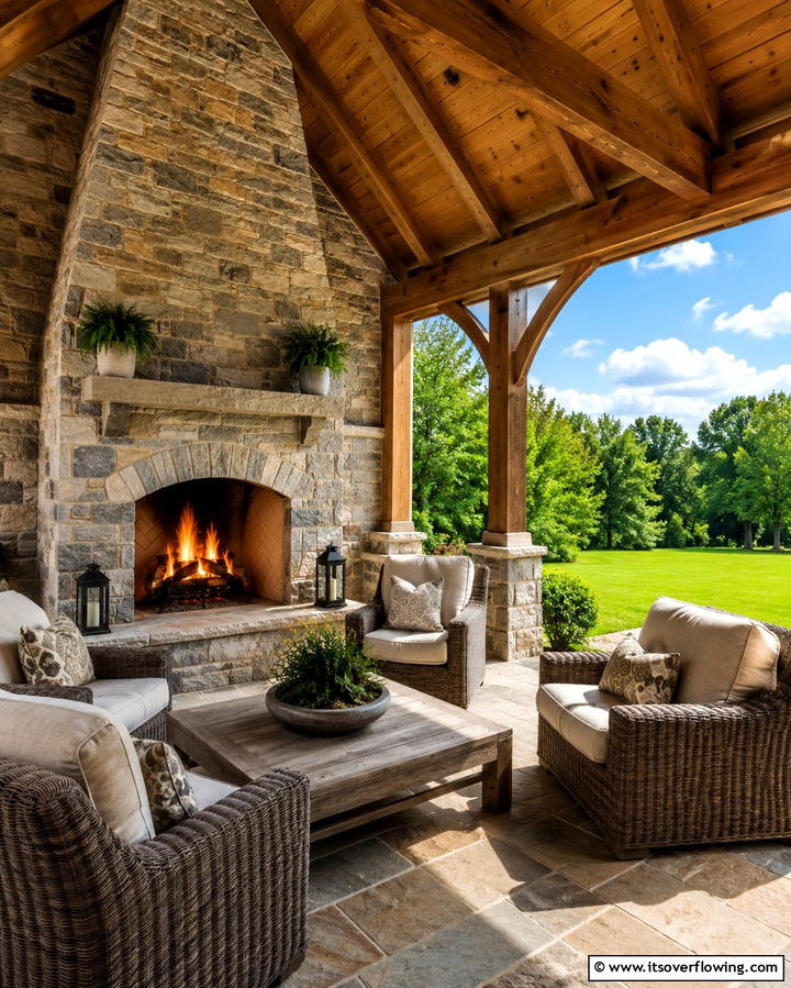 Outdoor Fireplace Enclosures - 25 Patio Enclosure Ideas for Year-Round Enjoyment