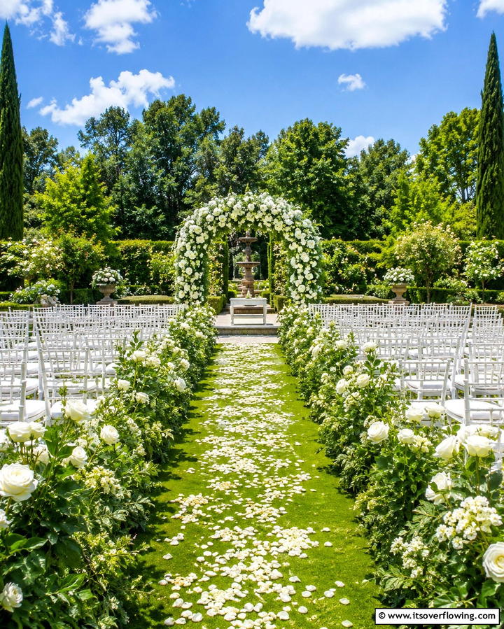 Outdoor Garden Ceremony - 30 Unique Wedding Ceremony Ideas for Your Perfect Day