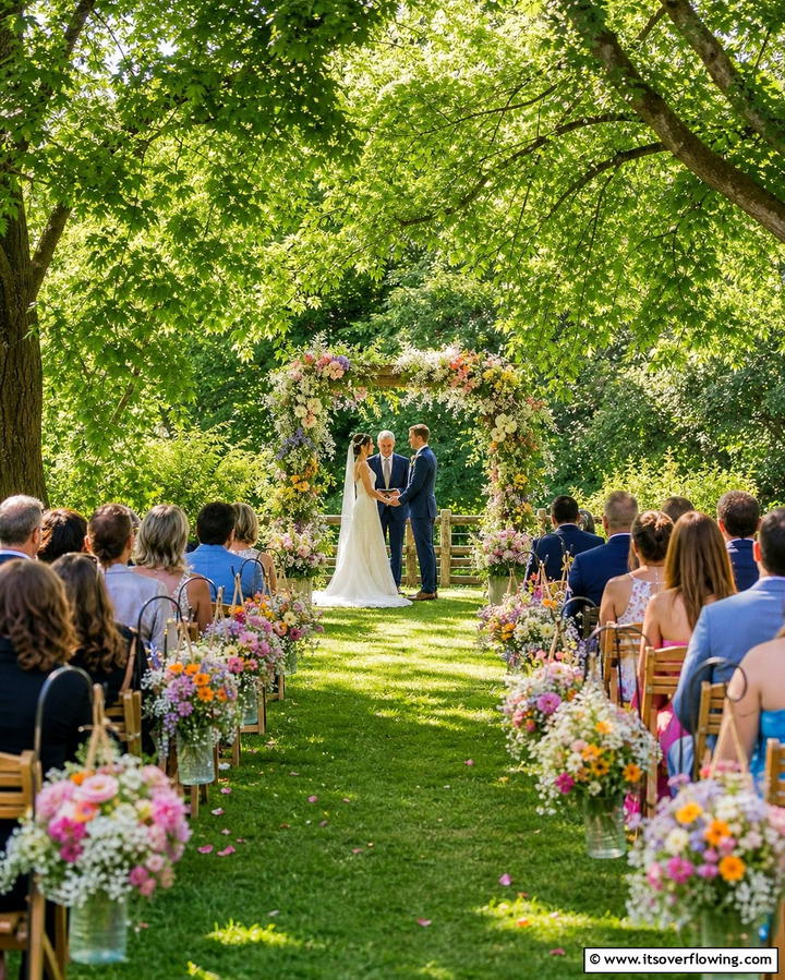 Outdoor Garden Ceremony - 25 Casual Wedding Ideas for a Relaxed and Intimate Celebration