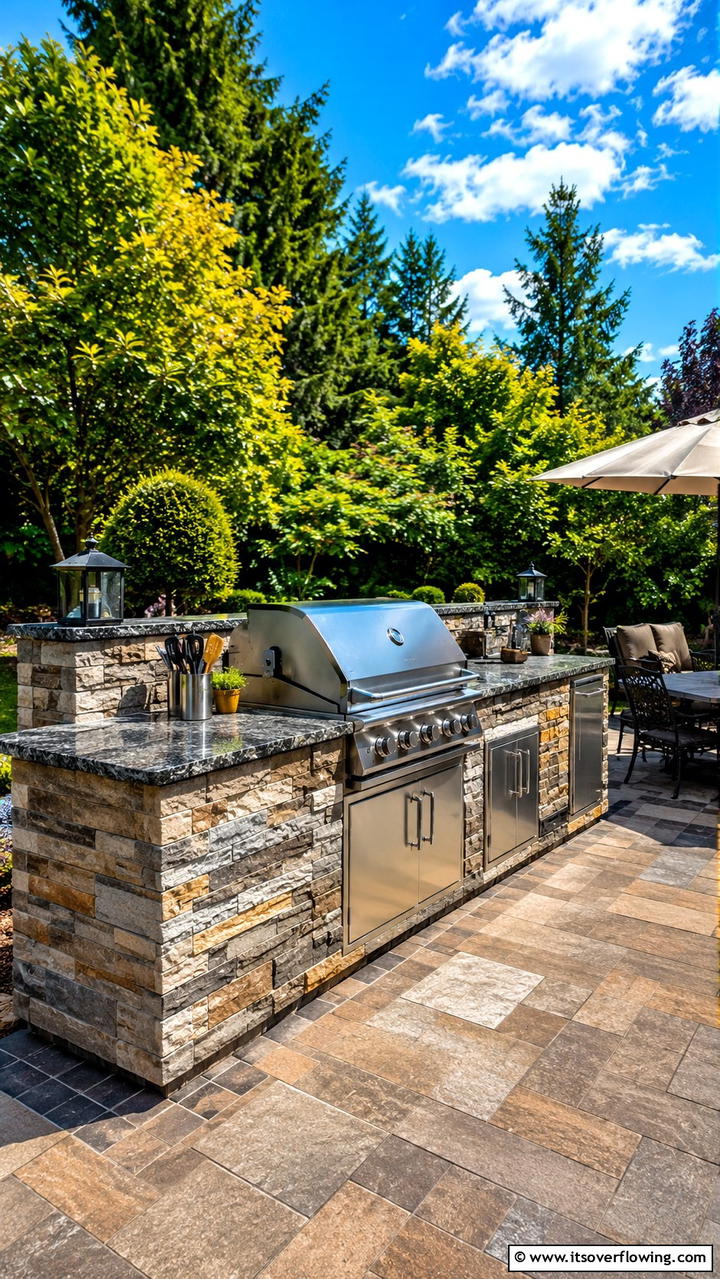 Outdoor Grill Station - 30 BBQ Island Ideas for Ultimate Outdoor Entertaining