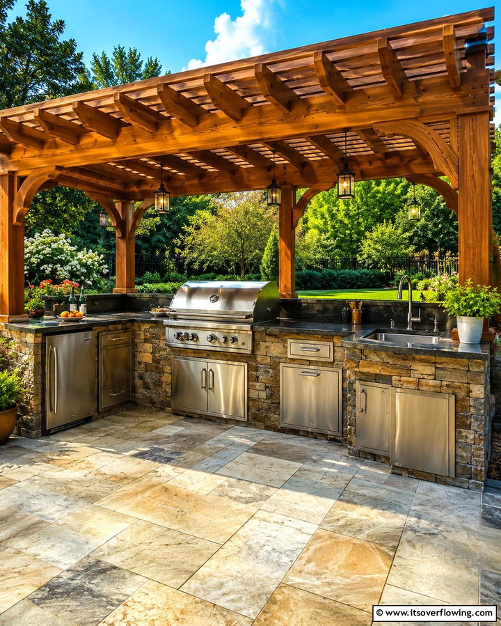Outdoor Grilling Station - 20 Summer Kitchen Ideas to Refresh Your Space