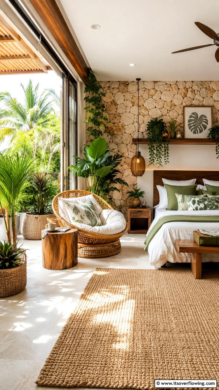 Outdoor Indoor Blend - 30 Bedroom Sitting Area Ideas for Relaxation & Style