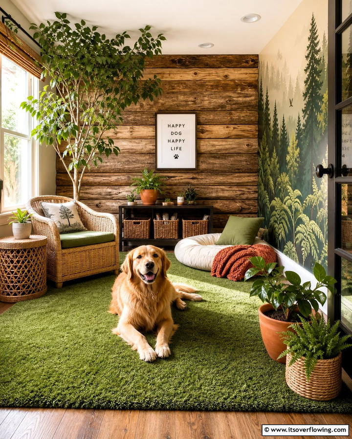 Outdoor Inspired Dog Room - 25 Dog Room Ideas for a Pet-Friendly Home