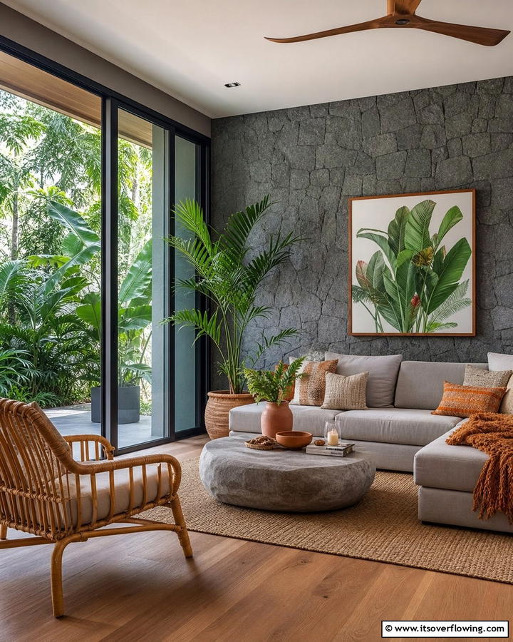 Outdoor Inspired Gray Living Room - 21 Gray Living Room Ideas to Elevate Neutral Decor