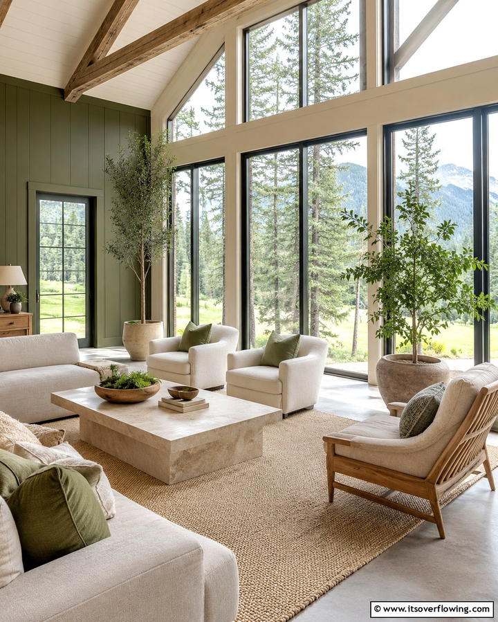 Outdoor Inspired Living - 30 Barndominium Interior Ideas for Spacious Living Designs