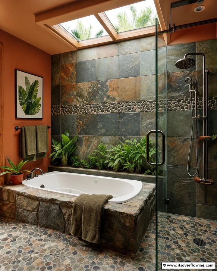 Outdoor Inspired Retreat - 30 Tub-Shower Combo Ideas for Space-Efficient Bathrooms