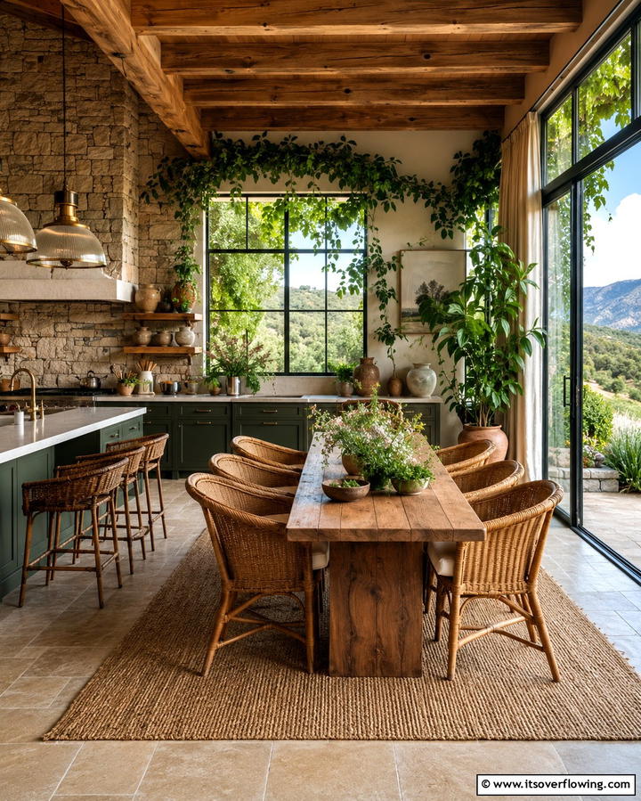 Outdoor Inspired Sunroom Kitchen - 20 Sunroom Kitchen Ideas for a Bright Cooking Space