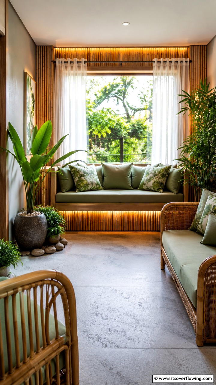 Outdoor Inspired Window Nook - 21 Cozy Window Seat Ideas for Reading Nooks and Storage