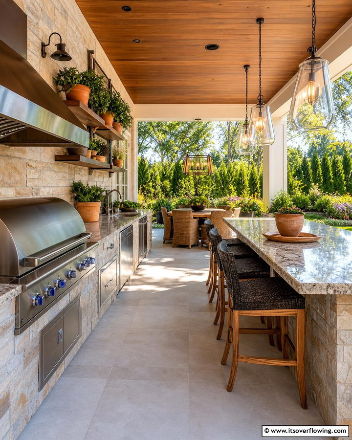 Outdoor Kitchen Experience - 21 Back Porch Ideas for Cozy and Functional Outdoor Spaces