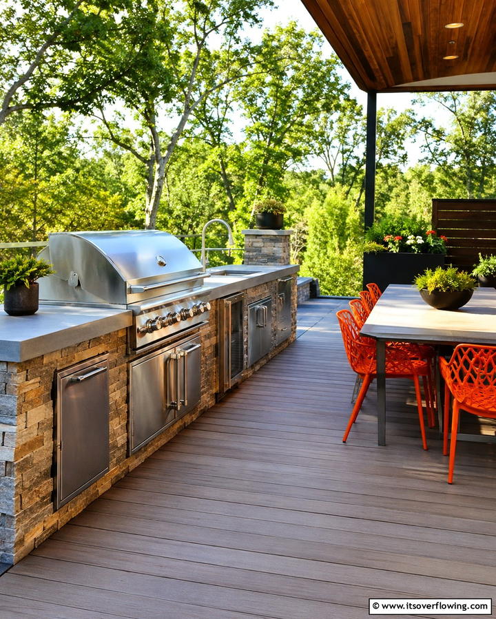 Outdoor Kitchen Platform Deck - 30 Platform Deck Ideas to Elevate Your Backyard Design