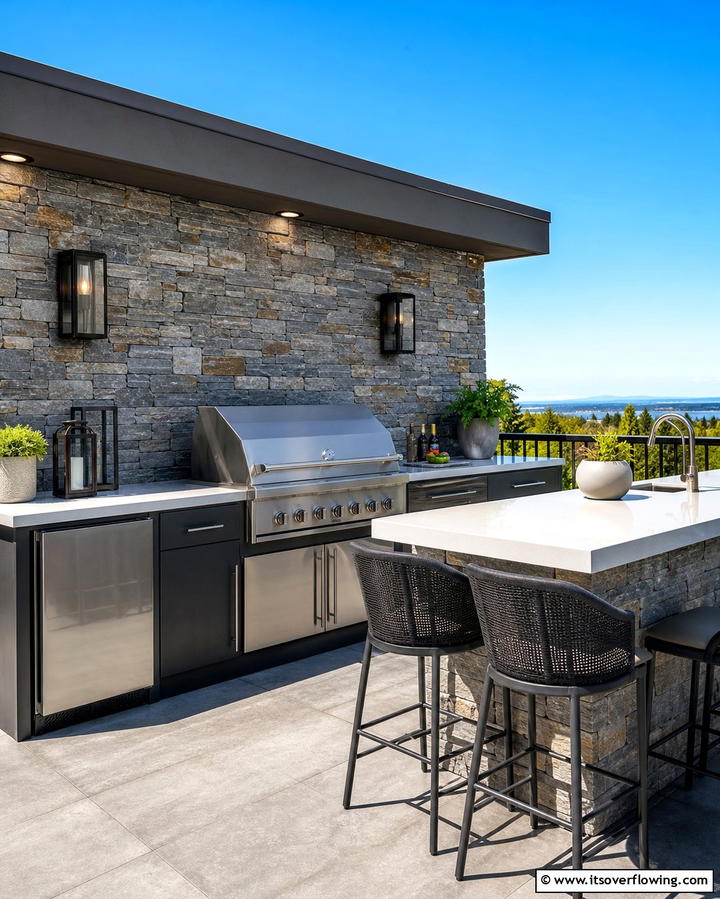Outdoor Kitchen Setup - 25 Terrace Design Ideas for Outdoor Living