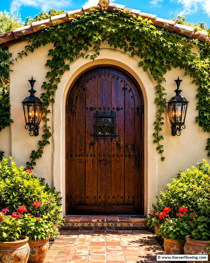 Outdoor Lanterns - 25 Beautiful Front Yard Spanish Style Landscaping Ideas