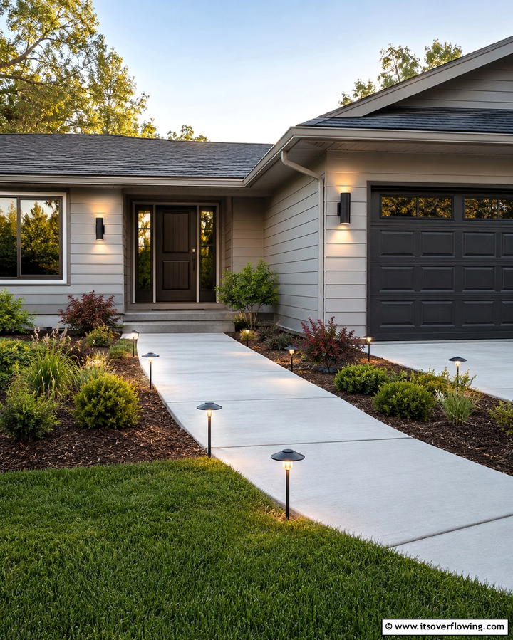 Outdoor Lighting Features - 25 Ideas for Ranch-Style Home Exteriors