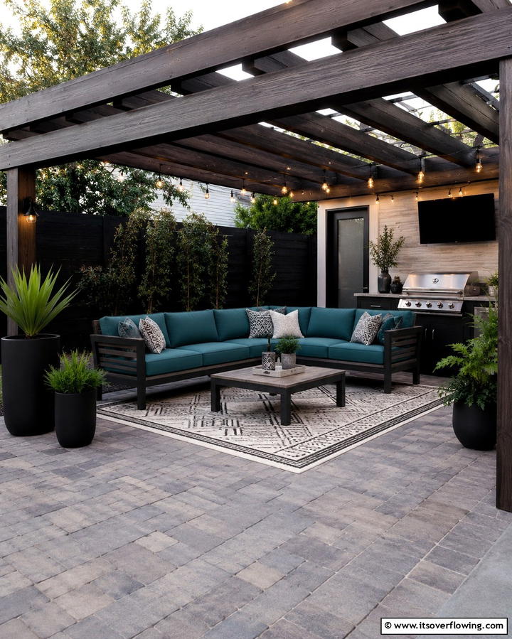 Outdoor Living Room - 30 Florida Backyard Ideas for Tropical Outdoor Living