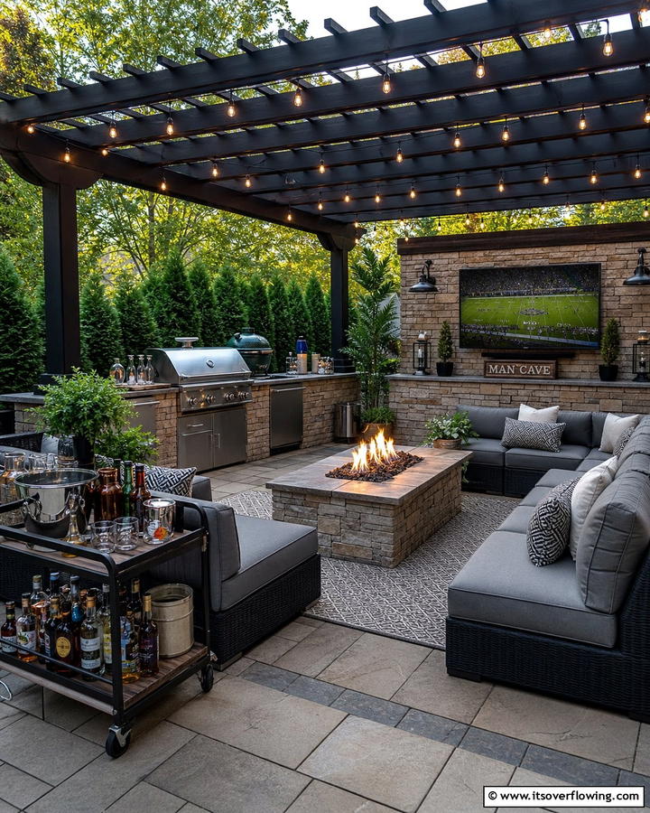 Outdoor Man Cave Patio - 20 Luxury Man Cave Ideas for Ultimate Comfort