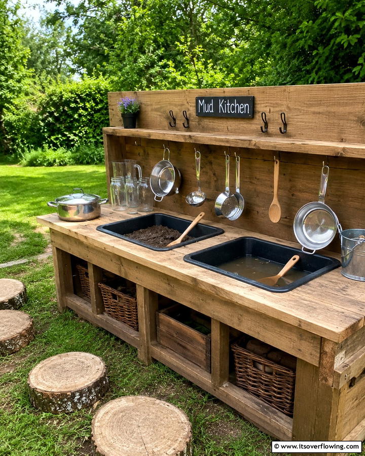 Outdoor Mud Kitchen - 30 EYFS Outdoor Area Ideas for Engaging Play Spaces