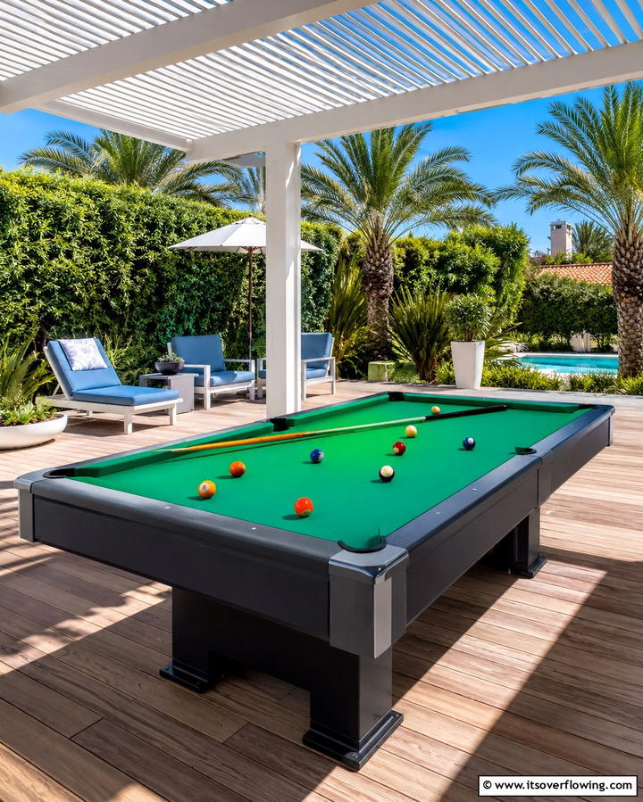Outdoor Pool Table Setups - 25 Pool Table Room Ideas for the Ultimate Game Room