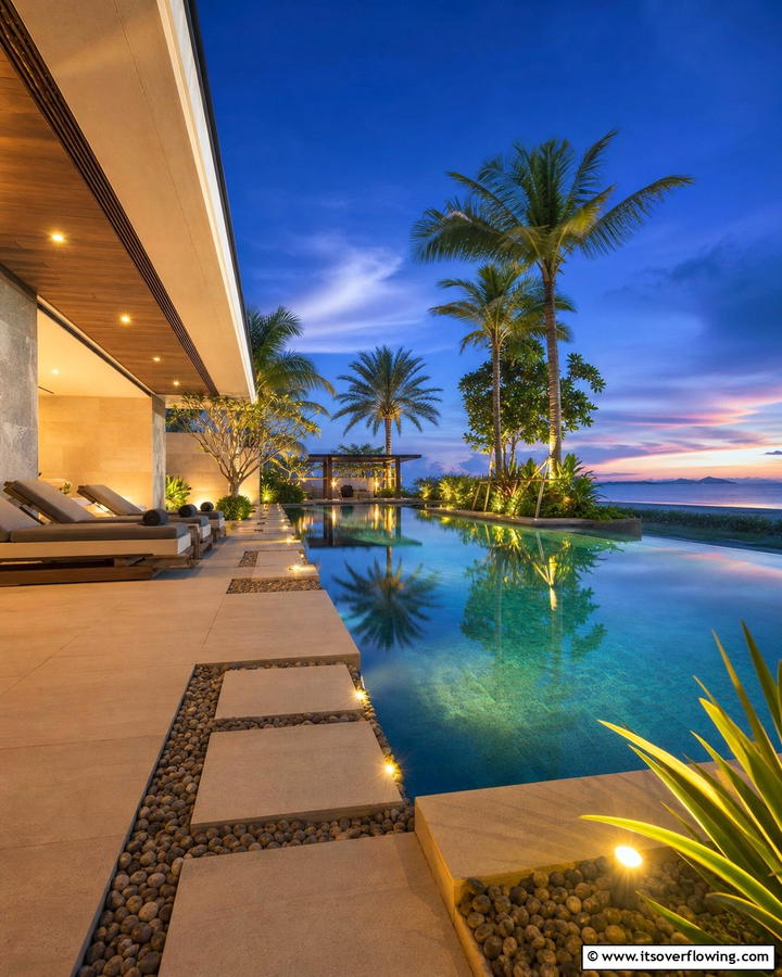 Outdoor Poolside Lighting - 20 Recessed Lighting Ideas for Modern Home Illumination